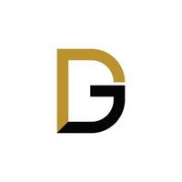 inicial carta gd ou dg logotipo vetor Projeto modelo