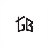 inicial carta bg logotipo ou gb logotipo vetor Projeto modelo
