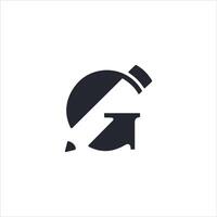 inicial carta g logotipo vetor Projeto