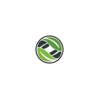 modelo de design de logotipo de energia verde vetor