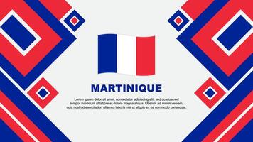 Martinica bandeira abstrato fundo Projeto modelo. Martinica independência dia bandeira papel de parede vetor ilustração. desenho animado