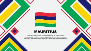 Maurícia bandeira abstrato fundo Projeto modelo. Maurícia independência dia bandeira papel de parede vetor ilustração. Maurícia bandeira