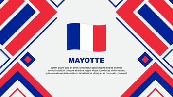 mayotte bandeira abstrato fundo Projeto modelo. mayotte independência dia bandeira papel de parede vetor ilustração. bandeira