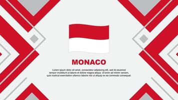 Mônaco bandeira abstrato fundo Projeto modelo. Mônaco independência dia bandeira papel de parede vetor ilustração. Mônaco ilustração