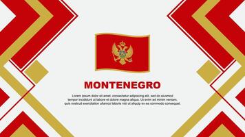 Montenegro bandeira abstrato fundo Projeto modelo. Montenegro independência dia bandeira papel de parede vetor ilustração. Montenegro bandeira