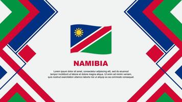 Namíbia bandeira abstrato fundo Projeto modelo. Namíbia independência dia bandeira papel de parede vetor ilustração. Namíbia bandeira