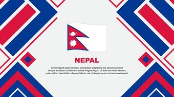 Nepal bandeira abstrato fundo Projeto modelo. Nepal independência dia bandeira papel de parede vetor ilustração. Nepal bandeira