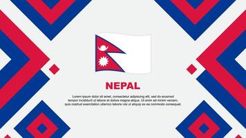 Nepal bandeira abstrato fundo Projeto modelo. Nepal independência dia bandeira papel de parede vetor ilustração. Nepal modelo