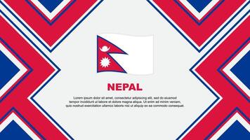 Nepal bandeira abstrato fundo Projeto modelo. Nepal independência dia bandeira papel de parede vetor ilustração. Nepal vetor