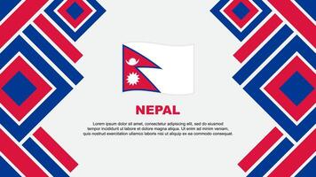 Nepal bandeira abstrato fundo Projeto modelo. Nepal independência dia bandeira papel de parede vetor ilustração. Nepal