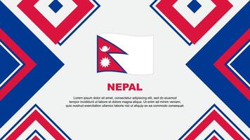 Nepal bandeira abstrato fundo Projeto modelo. Nepal independência dia bandeira papel de parede vetor ilustração. Nepal independência dia