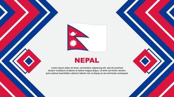 Nepal bandeira abstrato fundo Projeto modelo. Nepal independência dia bandeira papel de parede vetor ilustração. Nepal Projeto