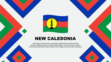 Novo Caledônia bandeira abstrato fundo Projeto modelo. Novo Caledônia independência dia bandeira papel de parede vetor ilustração. modelo