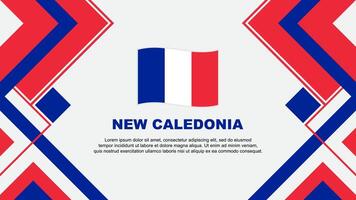 Novo Caledônia bandeira abstrato fundo Projeto modelo. Novo Caledônia independência dia bandeira papel de parede vetor ilustração. Novo Caledônia bandeira