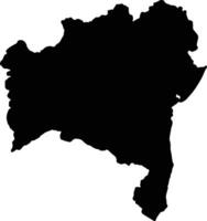 bahia Brasil silhueta mapa vetor