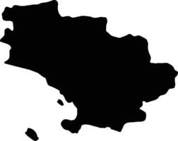 Grosseto Itália silhueta mapa vetor