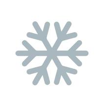 imagem isolada de ícone frio de floco de neve de inverno vetor