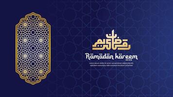 fundo de cartão de saudação ramadan kareem vetor