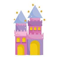 desenho animado fantasia real do castelo do conto da princesa vetor
