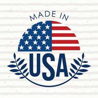 pôster de made in USA vetor