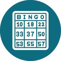 ícone de vetor de bingo