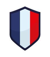 escudo da independência francesa vetor