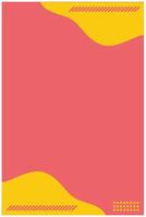 abstrato geométrico fundo dentro rosa, amarelo e vermelho cores. vetor ilustração. fundo elemento Projeto. bandeira Projeto modelos
