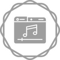 ícone de vetor de player de música