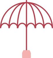 guarda-chuva sólido dois cor ícone vetor