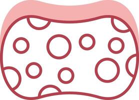 esponja sólido dois cor ícone vetor