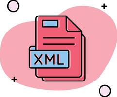 xml escorregou ícone vetor