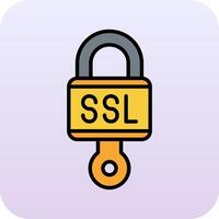 ícone de vetor ssl