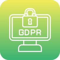 gdpr vetor ícone