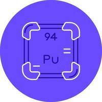 plutônio duo afinação cor círculo ícone vetor