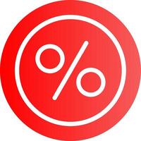 percentagem criativo ícone Projeto vetor