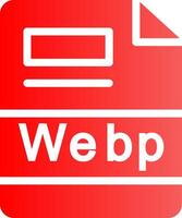 webp criativo ícone Projeto vetor