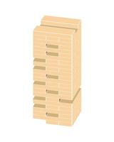 ícone do jogo jenga vetor