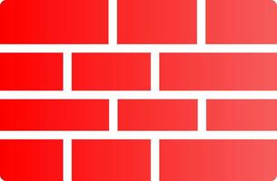 design de ícone criativo de parede de tijolos vetor