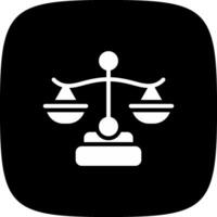 design de ícone criativo de justiça vetor
