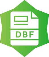 dbf criativo ícone Projeto vetor