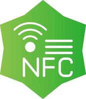 nfc criativo ícone Projeto vetor