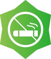 design de ícone criativo de área para fumantes vetor