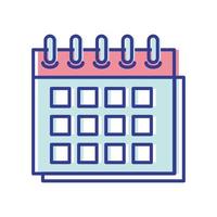 plano de lembrete de calendário vetor