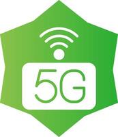 5g rede criativo ícone Projeto vetor