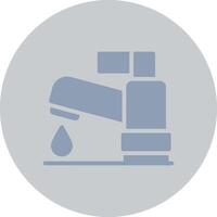 design de ícone criativo de água da torneira vetor