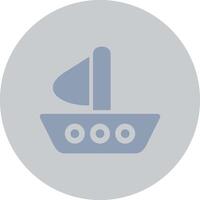 barco criativo ícone Projeto vetor