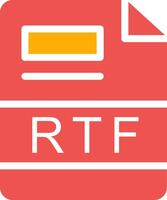 rtf criativo ícone Projeto vetor