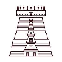 templo meenakshi da índia vetor