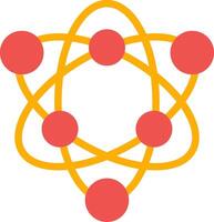 design de ícone criativo de átomo vetor