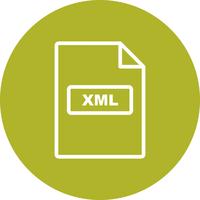 Ícone de vetor XML